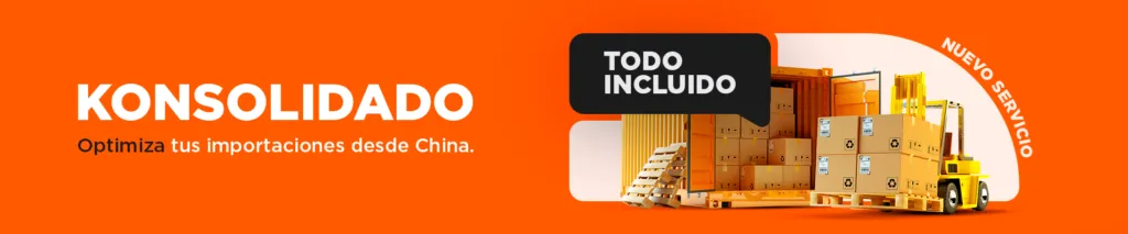 Konsolidado todo incluido de Komex: importa desde China a Chile con flete, aduana y entrega