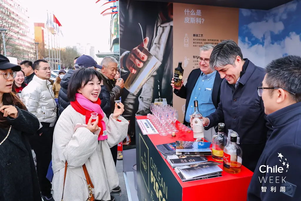 Pisco chileno para exportación