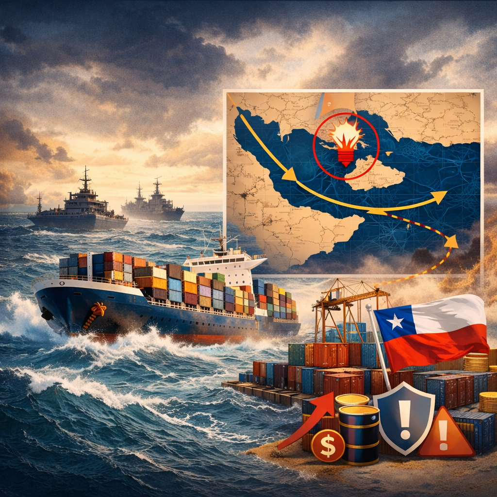 ¿Cómo afecta la crisis en el estrecho de Osmuz al comex Chileno?