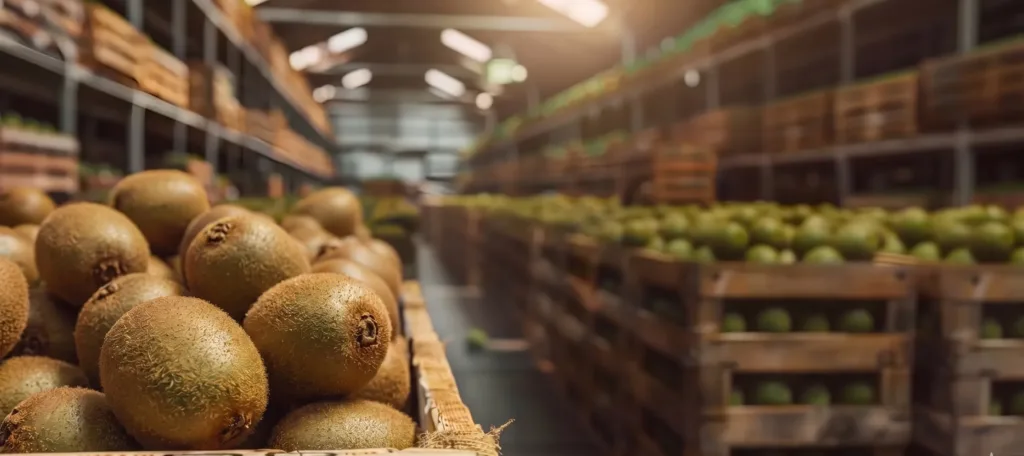 Exportación de kiwis