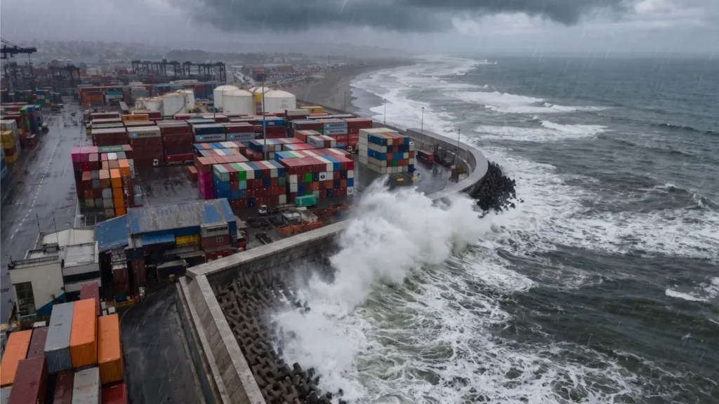 Alerta marítima nacional: Valparaíso, San Antonio y cuatro terminales del Biobío cerrados hasta el sábado