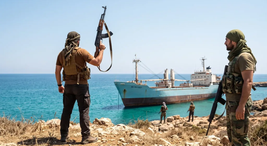 Alarma en Bab el-Mandeb: Irán amenaza cerrar el Mar Rojo y piratas secuestran un buque