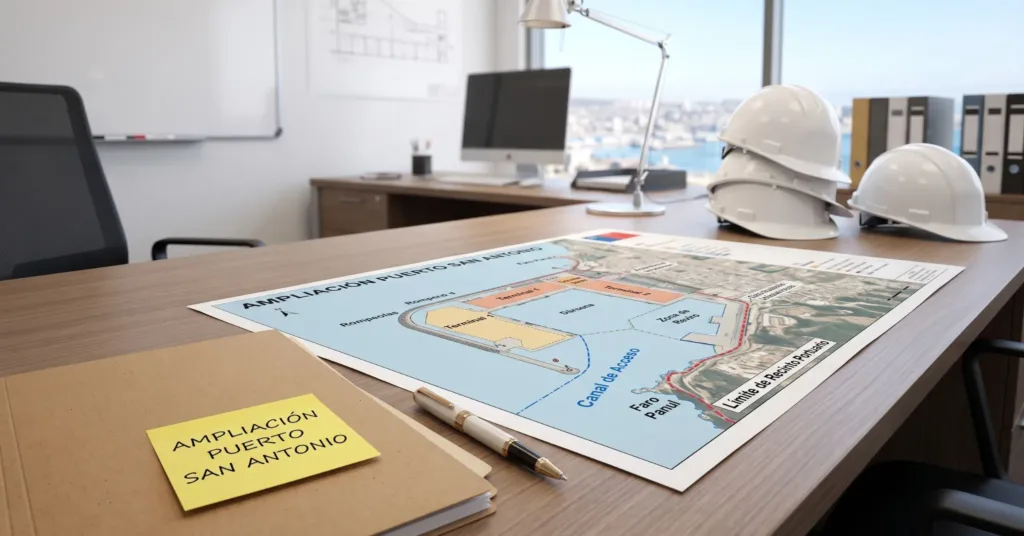 Megaproyecto Puerto Exterior de San Antonio entra en mes decisivo, pero el alivio real se proyecta para 2037