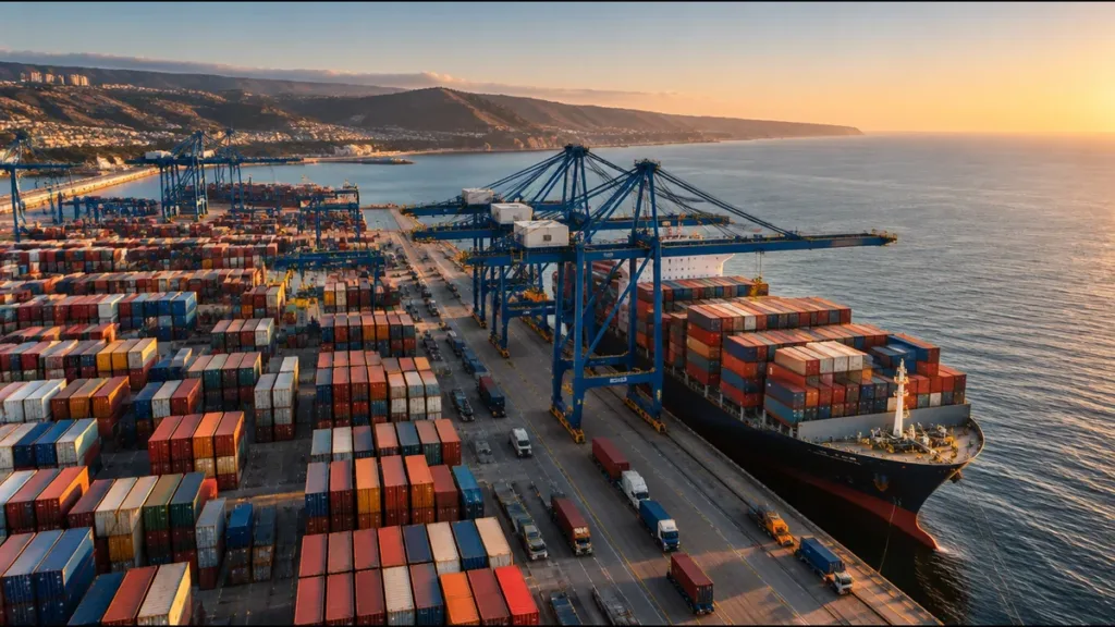 Valparaíso mueve 16% más contenedores